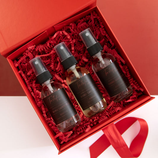 Trio of Sanitizers Gift Box-Tasteful Skin
